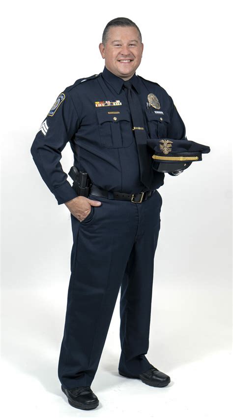 navy blue police uniform